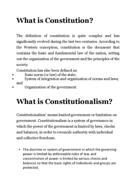 what is meant by constitution.